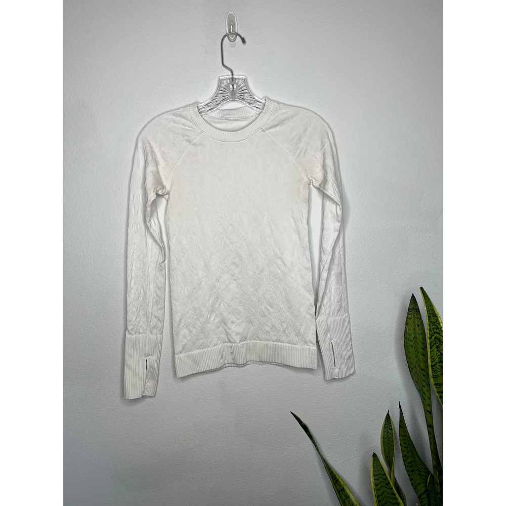 - Lululemon White Restless Pullover 2